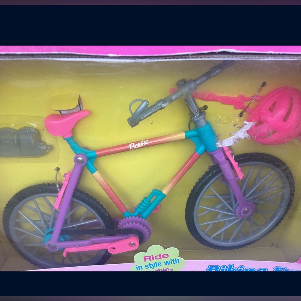 BARBIE BIKING FUN~ Bike Bicycle for 11" doll! 2000 Mattel #88777 New in Box